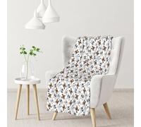 InOmak French Bulldog,Soft Blanket Warm Anti-Pilling Flannel Plush Throw Blanket 76 X 102 cm
