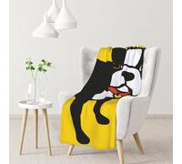 InOmak French Bulldog,Soft Blanket Warm Anti-Pilling Flannel Plush Throw Blanket 76 X 102 cm