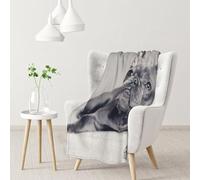 InOmak Frenchie Dog,Soft Blanket Warm Anti-Pilling Flannel Plush Throw Blanket 76 X 102 cm