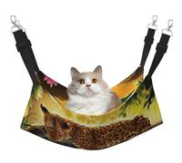 InOmak Funny Leopard,Cat Hanging Hammock Soft Double Sided Hanging Bed for Small Dogs Pet,M