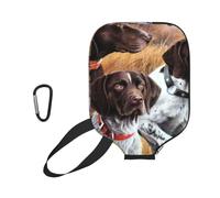 InOmak German Short-Haired Pointer Dog Fall, Sport Pickleball Paddle Cover, Pickleball Paddle Case Fits Most Standard Paddle Shapes and Sizes