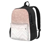 InOmak Glittery Pretty Pattern, Backpack With Pockets Casual Daypack Water Resistant School Bag for Travelling, Hiking, or Camping