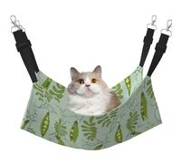 InOmak Green Peas Leave Blue,Cat Hanging Hammock Soft Double Sided Hanging Bed for Small Dogs Pet,M
