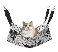 InOmak Hand Draw Cow And Milk,Cat Hanging Hammock Soft Double Sided Hanging Bed for Small Dogs Pet,L