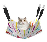 InOmak Happy Birthday,Cat Hanging Hammock Soft Double Sided Hanging Bed for Small Dogs Pet,M