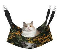InOmak Happy Border Collie Dog Flowers,Cat Hanging Hammock Soft Double Sided Hanging Bed for Small Dogs Pet,L