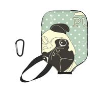 InOmak I Love Pugs, Sport Pickleball Paddle Cover, Pickleball Paddle Case Fits Most Standard Paddle Shapes and Sizes