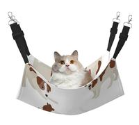 InOmak Jack Russell Terrier Dog Pattern,Cat Hanging Hammock Soft Double Sided Hanging Bed for Small Dogs Pet,L
