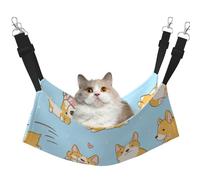 InOmak Kawaii Corgi Cute Dog,Cat Hanging Hammock Soft Double Sided Hanging Bed for Small Dogs Pet,M