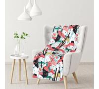 InOmak Kawaii Sushi Crowd,Soft Blanket Warm Anti-Pilling Flannel Plush Throw Blanket 76 X 102 cm