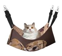 InOmak Kiss English Bulldog Puppies,Cat Hanging Hammock Soft Double Sided Hanging Bed for Small Dogs Pet,M