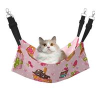 InOmak Kitchen Cupcakes Muffins,Cat Hanging Hammock Soft Double Sided Hanging Bed for Small Dogs Pet,M