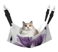 InOmak Lavender Purple Hope Flowers,Cat Hanging Hammock Soft Double Sided Hanging Bed for Small Dogs Pet,L