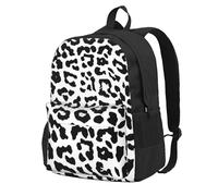 InOmak Leopard Print Animals The Arts, Backpack With Pockets Casual Daypack Water Resistant School Bag for Travelling, Hiking, or Camping