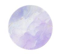 InOmak Liquid Pastel Purple Marble, Round Mouse Pad, Non-Slip Rubber Base Mouse Pad,Waterproof Mouse Mat 8 in