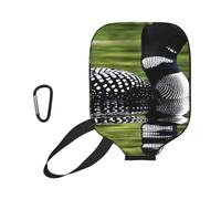 InOmak Loon Nature Bird Print, Sport Pickleball Paddle Cover, Pickleball Paddle Case Fits Most Standard Paddle Shapes and Sizes
