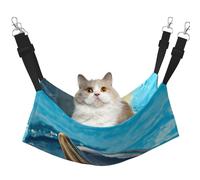 InOmak Lovely Dolphin Printed,Cat Hanging Hammock Soft Double Sided Hanging Bed for Small Dogs Pet,M