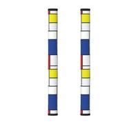 InOmak Mondrian Minimalist De Stijl Modern Art, 2Pcs Refrigerator Door Handle Covers for Microwave Dishwasher Oven