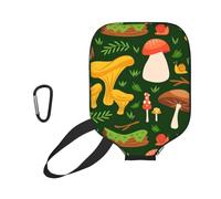 InOmak Mushroom Pattern, Sport Pickleball Paddle Cover, Pickleball Paddle Case Fits Most Standard Paddle Shapes and Sizes