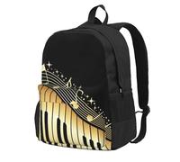 InOmak Music Notes Sheet Music, Backpack With Pockets Casual Daypack Water Resistant School Bag for Travelling, Hiking, or Camping