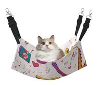 InOmak Music Records Blues Music Is My Life Theme,Cat Hanging Hammock Soft Double Sided Hanging Bed for Small Dogs Pet,M