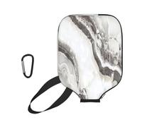 InOmak Natural Granite Marble, Sport Pickleball Paddle Cover, Pickleball Paddle Case Fits Most Standard Paddle Shapes and Sizes