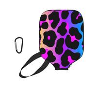 InOmak Neon Leopard Print, Sport Pickleball Paddle Cover, Pickleball Paddle Case Fits Most Standard Paddle Shapes and Sizes