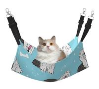 InOmak Old English Sheepdog Pattern,Cat Hanging Hammock Soft Double Sided Hanging Bed for Small Dogs Pet,L