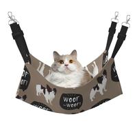 InOmak Papillon Dog Pattern,Cat Hanging Hammock Soft Double Sided Hanging Bed for Small Dogs Pet,L