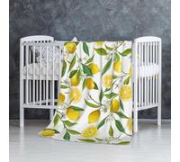 InOmak Patterned Exotic Lemon Tree Branches Yummy Delicious,Soft Blanket Warm Anti-Pilling Flannel Plush Throw Blanket 76 X 127 cm