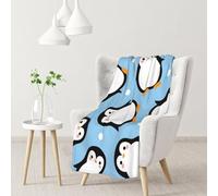 InOmak Penguin Fluffy Winter Fluffy,Soft Blanket Warm Anti-Pilling Flannel Plush Throw Blanket 76 X 102 cm