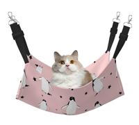 InOmak Penguins Stars Sea Bird,Cat Hanging Hammock Soft Double Sided Hanging Bed for Small Dogs Pet,M