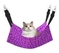 InOmak Pink Crocodile Alligator Skin,Cat Hanging Hammock Soft Double Sided Hanging Bed for Small Dogs Pet,L