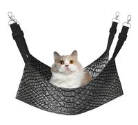 InOmak Print Grey Snake Skin,Cat Hanging Hammock Soft Double Sided Hanging Bed for Small Dogs Pet,L