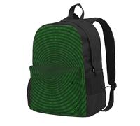 InOmak Programmer Binary Circular Code, Backpack With Pockets Casual Daypack Water Resistant School Bag for Travelling, Hiking, or Camping