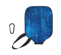 InOmak Programmer Binary Code Blue, Sport Pickleball Paddle Cover, Pickleball Paddle Case Fits Most Standard Paddle Shapes and Sizes