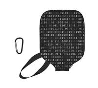 InOmak Programmer Code Black Black, Sport Pickleball Paddle Cover, Pickleball Paddle Case Fits Most Standard Paddle Shapes and Sizes