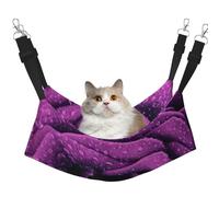 InOmak Purple Rose Printed,Cat Hanging Hammock Soft Double Sided Hanging Bed for Small Dogs Pet,M