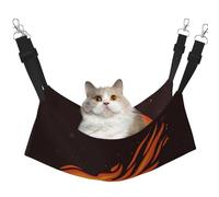 InOmak Red Falling Fireball Flame Pattern,Cat Hanging Hammock Soft Double Sided Hanging Bed for Small Dogs Pet,M