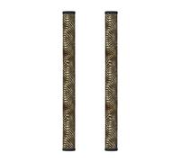 InOmak Safari African Black Gold Python Animal Skin Sepia, 2Pcs Refrigerator Door Handle Covers for Microwave Dishwasher Oven