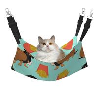 InOmak Sausage Dog Dachshund,Cat Hanging Hammock Soft Double Sided Hanging Bed for Small Dogs Pet,L