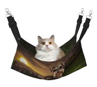 InOmak Schnauzer Sunset Dogs Pets Mountains Schnauzer,Cat Hanging Hammock Soft Double Sided Hanging Bed for Small Dogs Pet,M