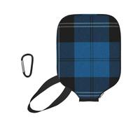InOmak Scottish Tartan Plaid Blue, Sport Pickleball Paddle Cover, Pickleball Paddle Case Fits Most Standard Paddle Shapes and Sizes