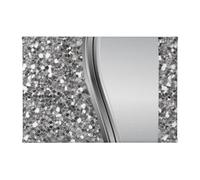 InOmak Silver Faux Glitter Glam, Canvas Wall Art Prints Wall Art Wall Hanging Painting For Home Decor 20 x 30 cm