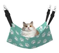 InOmak Small Dog Paw Prints On Blue,Cat Hanging Hammock Soft Double Sided Hanging Bed for Small Dogs Pet,M
