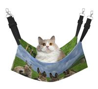 InOmak Small Donkey Meadows,Cat Hanging Hammock Soft Double Sided Hanging Bed for Small Dogs Pet,M