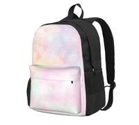 InOmak Soft Pastel Bright Colored Calm Abstract The Arts, Backpack With Pockets Casual Daypack Water Resistant School Bag for Travelling, Hiking, or Camping