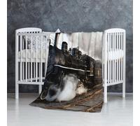 InOmak Steam Train,Soft Blanket Warm Anti-Pilling Flannel Plush Throw Blanket 76 X 127 cm
