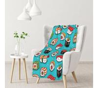 InOmak Sushi And Sashimi,Soft Blanket Warm Anti-Pilling Flannel Plush Throw Blanket 76 X 102 cm