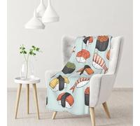 InOmak Sushi,Soft Blanket Warm Anti-Pilling Flannel Plush Throw Blanket 76 X 102 cm